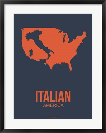 Framed Italian America 3 Print