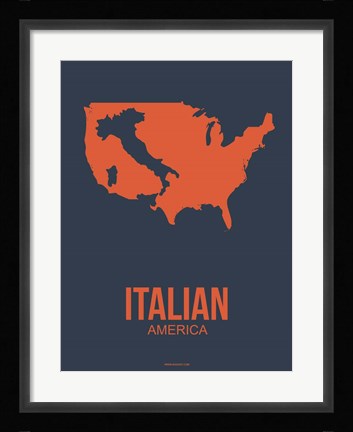 Framed Italian America 3 Print
