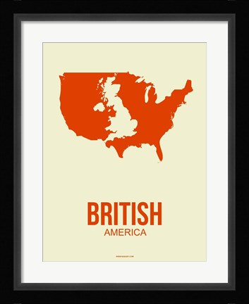 Framed British America 1 Print