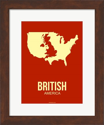 Framed British America 2 Print