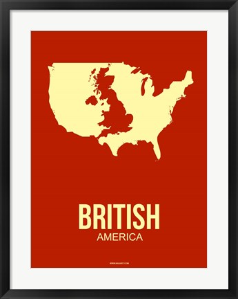 Framed British America 2 Print