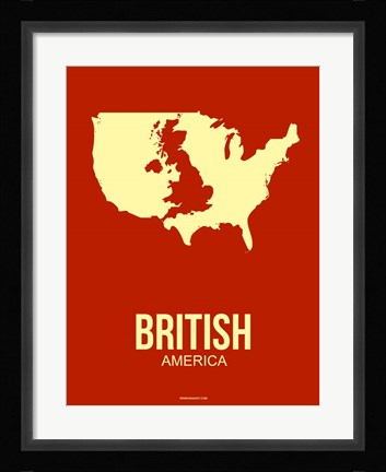 Framed British America 2 Print