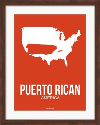 Framed Puerto Rican America 3 Print