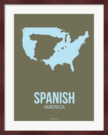 Framed Spanish America 3 Print