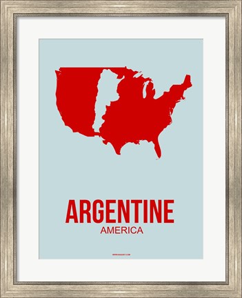 Framed Argentine America 1 Print