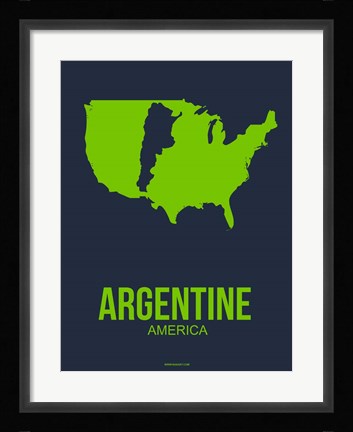 Framed Argentine America 2 Print