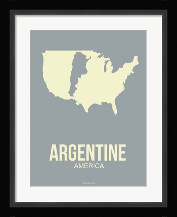 Framed Argentine America 3 Print