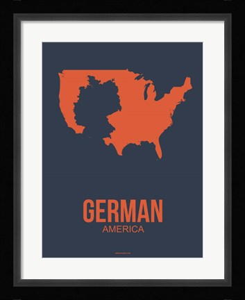 Framed German America 2 Print