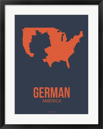 Framed German America 2 Print