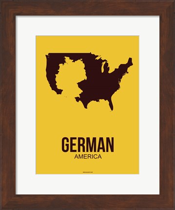 Framed German America 3 Print