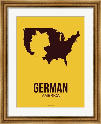Framed German America 3 Print