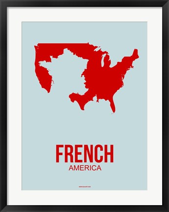 Framed French America 1 Print