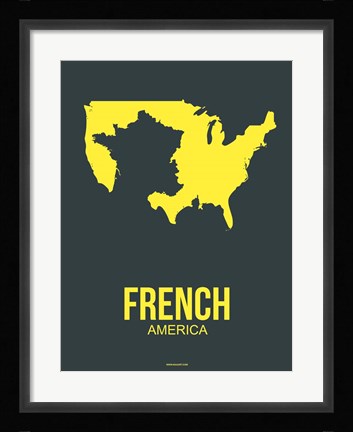 Framed French America 2 Print