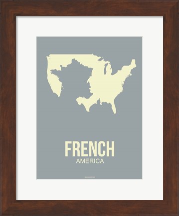 Framed French America 3 Print