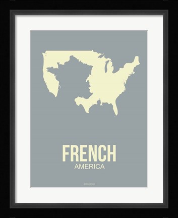 Framed French America 3 Print