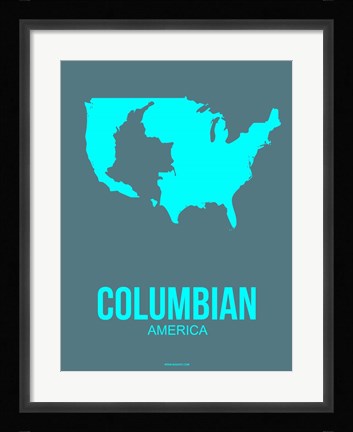 Framed Columbian America Poster 2 Print