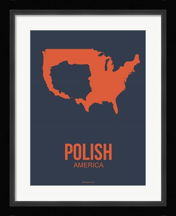 Framed Polish America 2 Print
