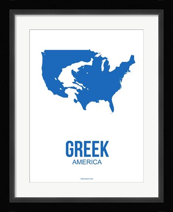Framed Greek America 1 Print
