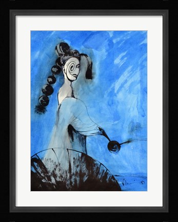 Framed Blue Cloud Print