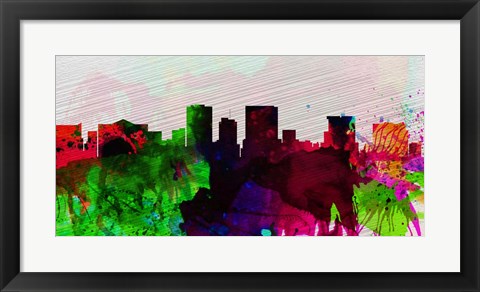 Framed El Paseo City Skyline Print