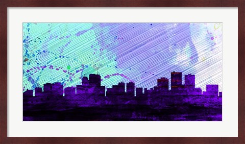 Framed Anchorage City Skyline Print