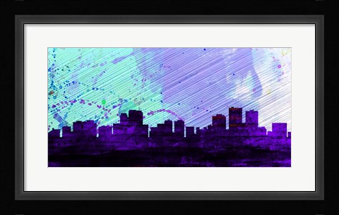 Framed Anchorage City Skyline Print