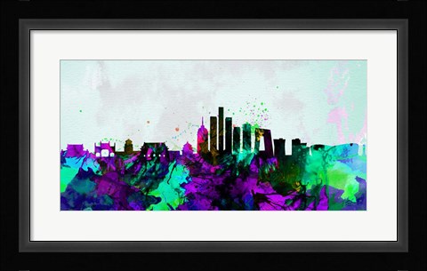 Framed Beijing City Skyline Print
