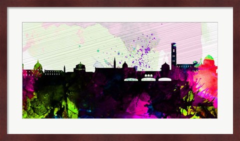 Framed Florence City Skyline Print