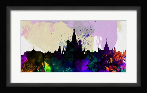 Framed Moscow City Skyline Print