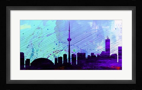 Framed Toronto City Skyline Print