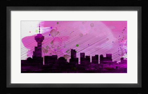 Framed Vancouver City Skyline Print