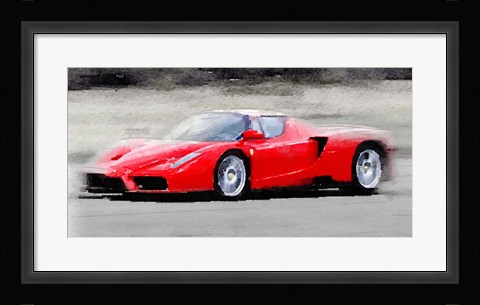 Framed 2002 Ferrari Enzo Print
