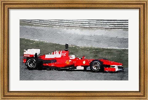 Framed Ferrari F1 Racing Print