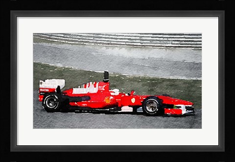 Framed Ferrari F1 Racing Print