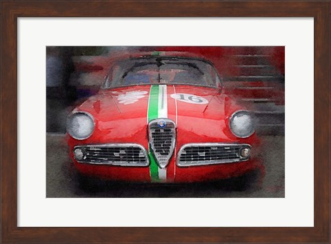 Framed 1959 Alfa Romeo Giulietta Print