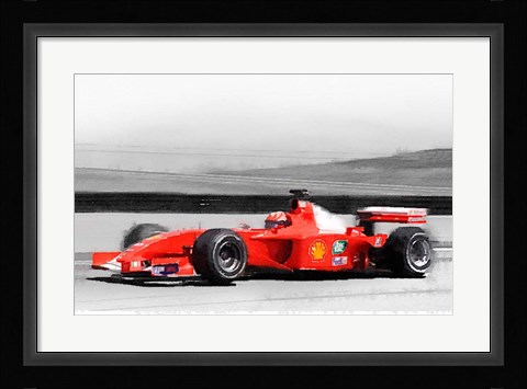 Framed Ferrari F1 Laguna Seca Print