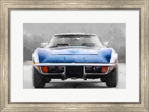 Framed 1972 Corvette Front End Print