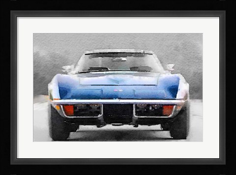 Framed 1972 Corvette Front End Print
