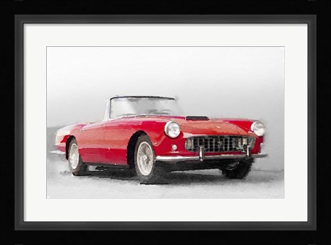 Framed 1960 Ferrari 250GT Pinifarina Print