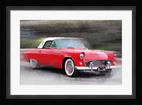 Framed 1955 Ford Thunderbird Print