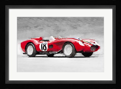 Framed 1957 Ferrari Testarossa Print