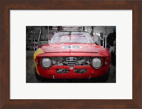 Framed 1967 Alfa Romeo GTV Print
