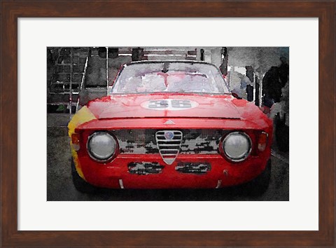 Framed 1967 Alfa Romeo GTV Print