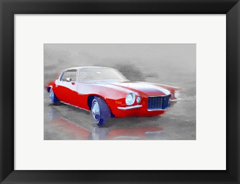 Framed 1970 Chevy Camaro Print