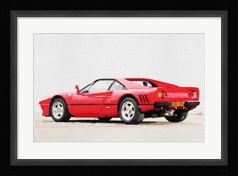 Framed 1980 Ferrari 288 GTO Print