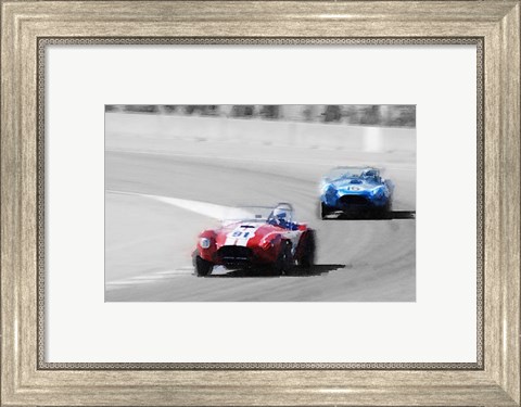 Framed AC Cobra Racing Monterey Print