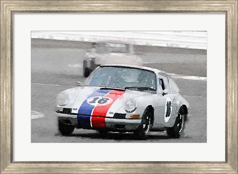 Framed Porsche 911 Race in Monterey Print