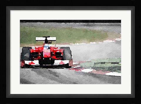 Framed Ferrari F1 on Track Print