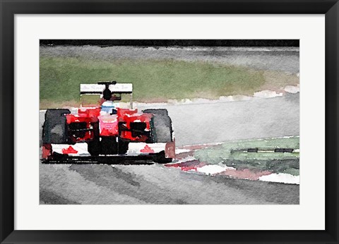 Framed Ferrari F1 on Track Print