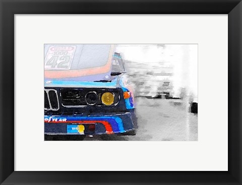 Framed BMW Lamp and Grill Print